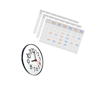 calendar and clock